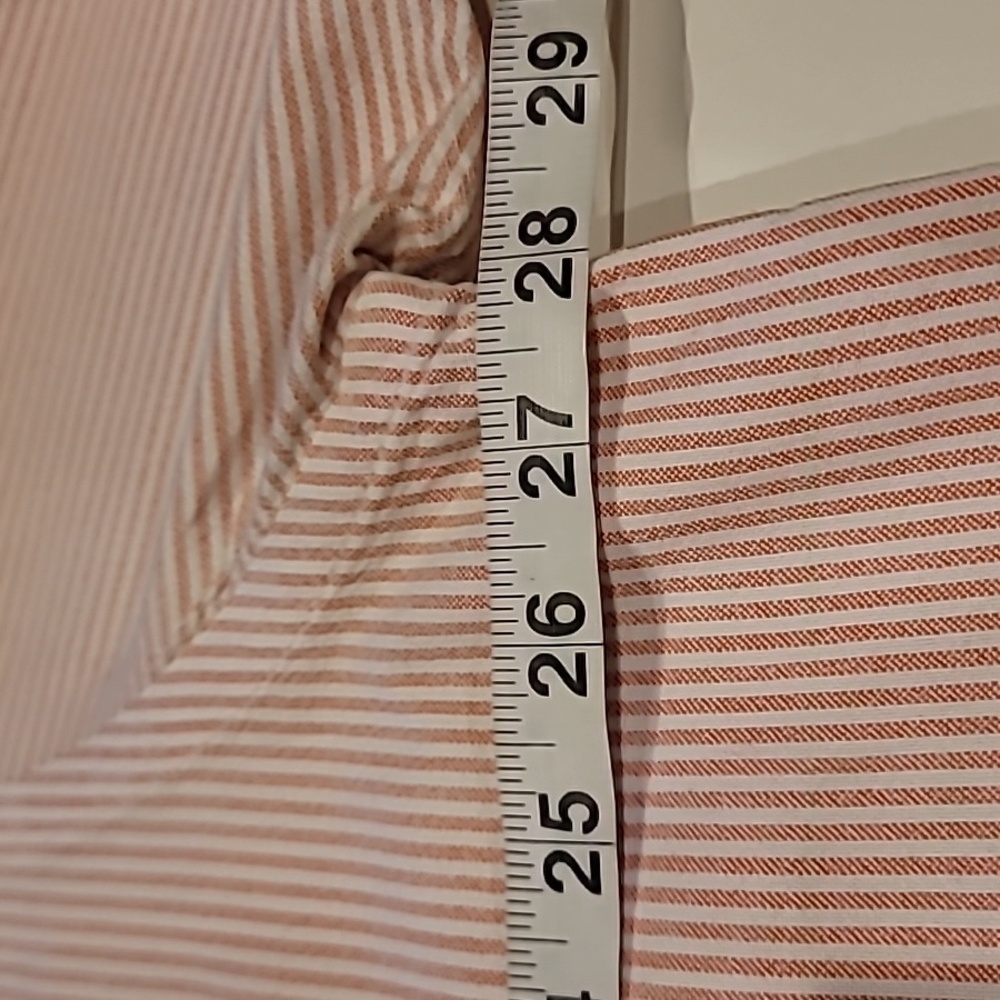 Natural Life Big Shirt Pinstripe Button Down Collar Shirt Pink White XL - Picture 10 of 11